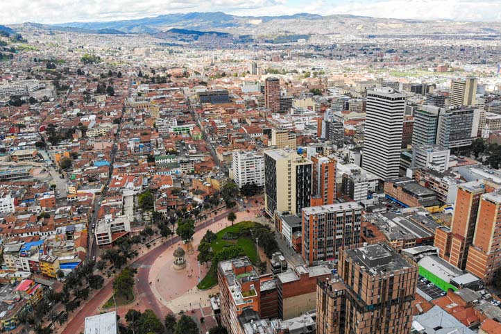 Bogotá Colombia city center