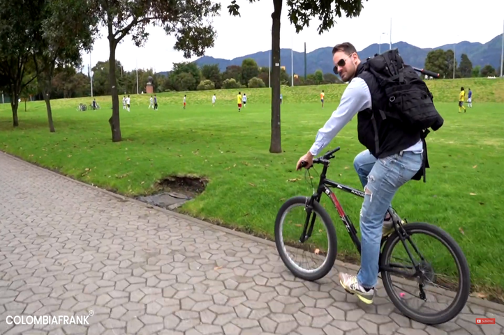 Bogotá Bike Trip Near a Soccer Camp